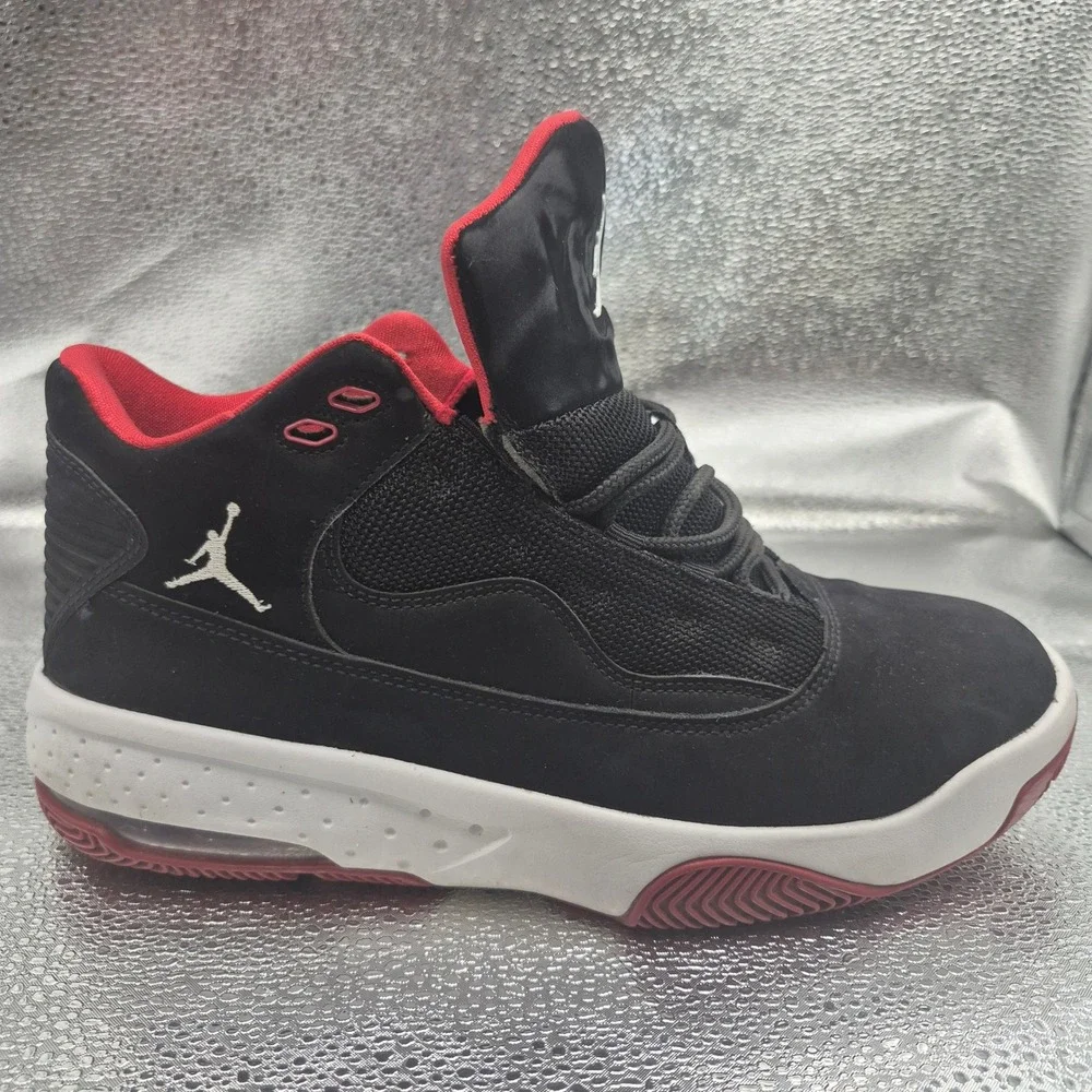 Jordan Max Aura 2 Black Red White Basketball Shoes CK6636-016 Mens 8